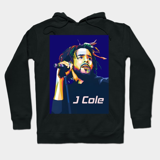 WPAP J Cole pop art Hoodie by Art engineer